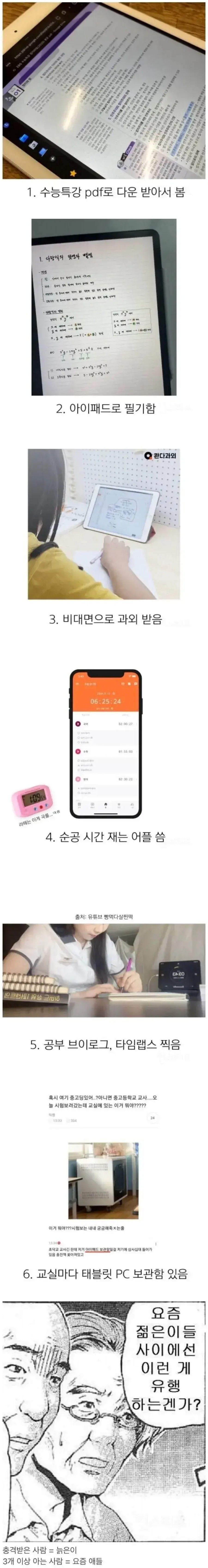 요즘 애들 공부 근황