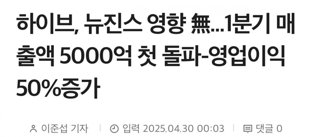 민희진, 뉴진스 빠진 하이브 근황 