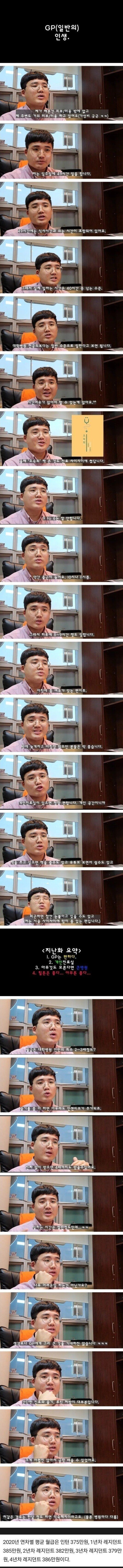 대한민국 GP(일반의)의 삶..