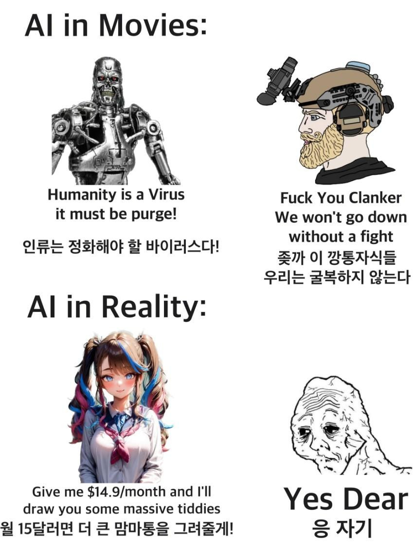 영화의 AI vs 현실의 AI